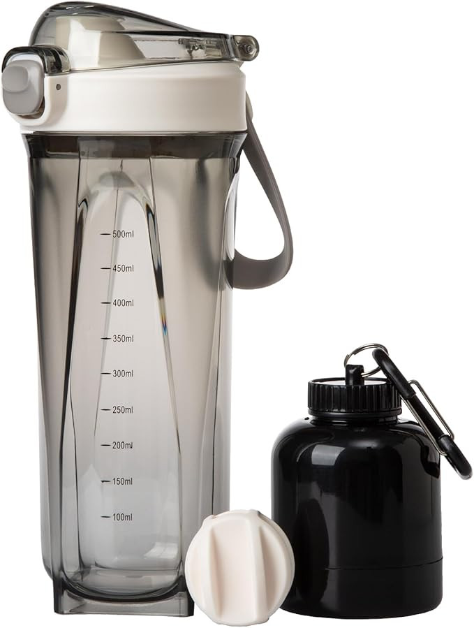 THVALUE Protein Shaker Bottles For Protein Mixes, Shaker Cups For Protein Shakes 22 Oz With Prote... | Amazon (US)