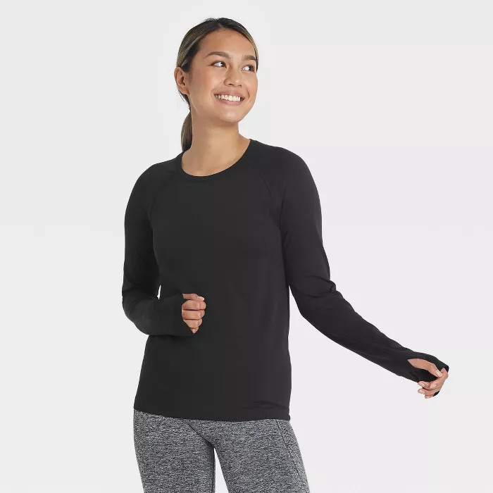 Women's Seamless Core Long Sleeve T-Shirt - All in Motion™ | Target