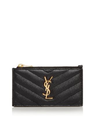 Monogram Fragments Quilted Leather Zip Card Case | Bloomingdale's (US)