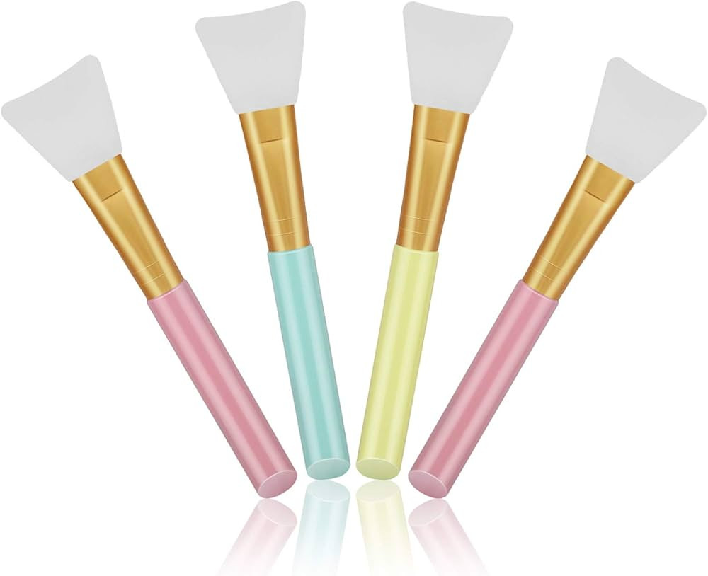 Cuttte 4pcs Silicone Face Mask Applicators, Flexible Facial Mud Mask Applicator Brush, Hairless M... | Amazon (US)
