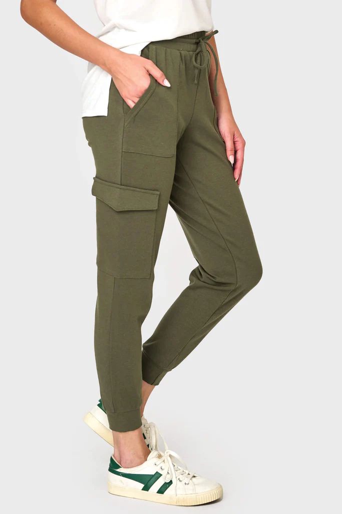 Essential Soft Ponte Cargo Jogger | Gibson