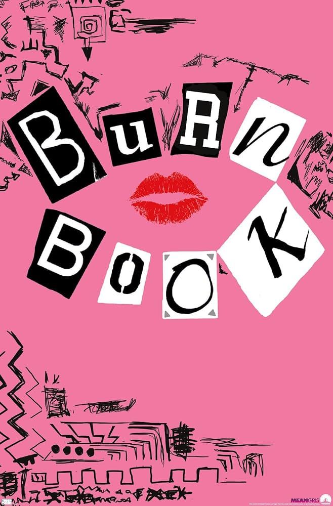 Trends International Mean Girls - Burn Book Wall Poster | Amazon (US)