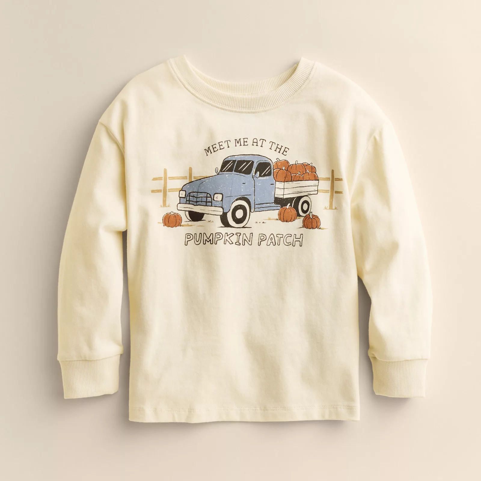 Baby & Toddler Little Co. by Lauren Conrad Relaxed Skater Graphic Tee, Toddler Girl's, Size: 4T, Beige Pumpkin Patch | Kohl's