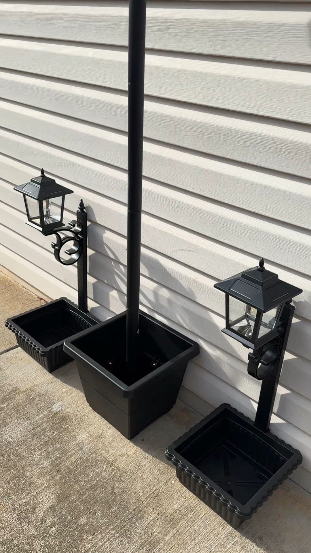 Check out my 2 piece solar lamp post light with planters.  Easy to assemble, no cords, bright, beautiful lights that turn on automatically.  These go well by themselves or in between the larger size.  I plan on adding some UV resistant faux flowers!  No watering required.  

#LTKHome #LTKSeasonal #LTKOver40