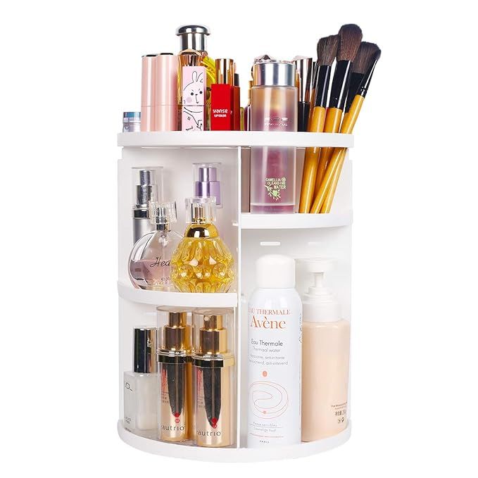 sanipoe 360 Makeup Organizer, DIY Detachable Spinning Cosmetic Makeup Caddy Storage DIsplay Bag C... | Amazon (US)