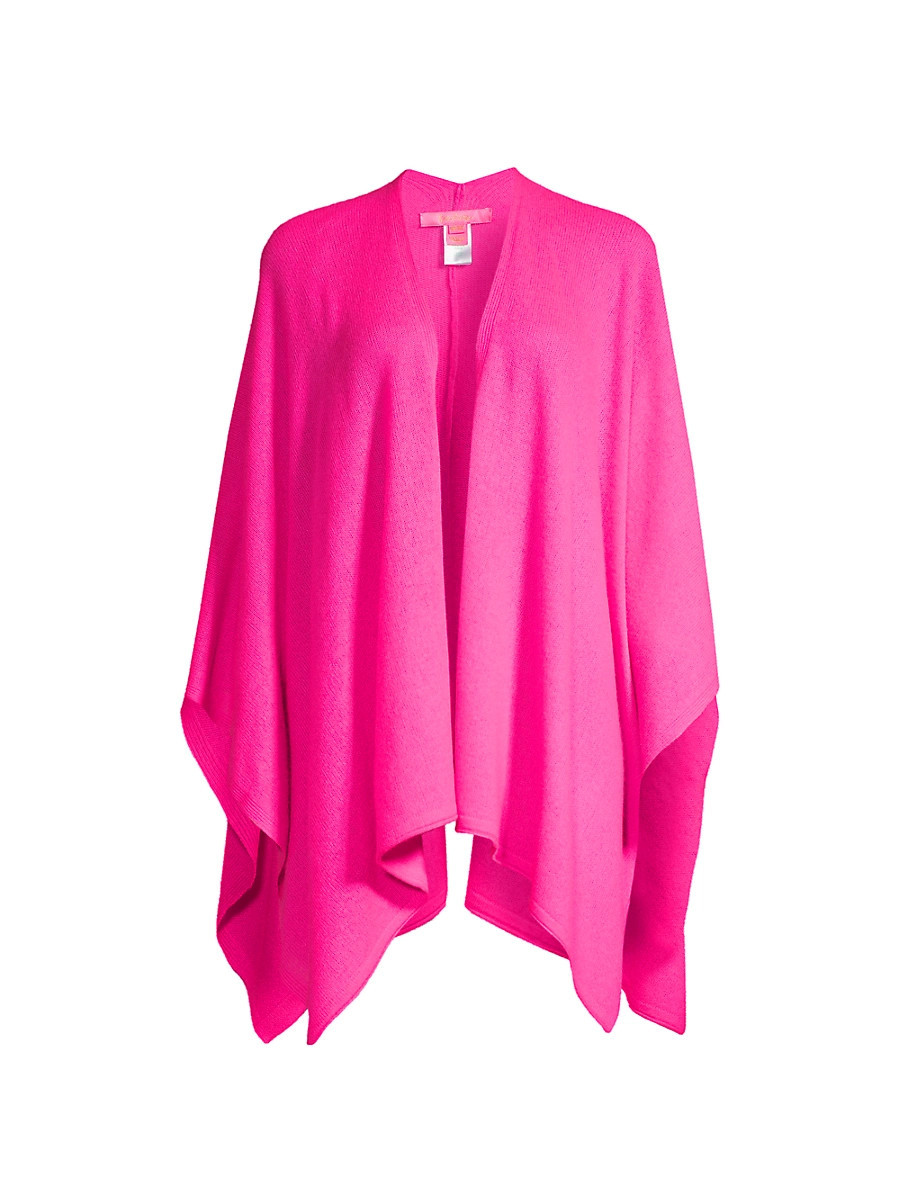 Women's Terri Cashmere Wrap Cardigan - Pink Palms | Saks Fifth Avenue