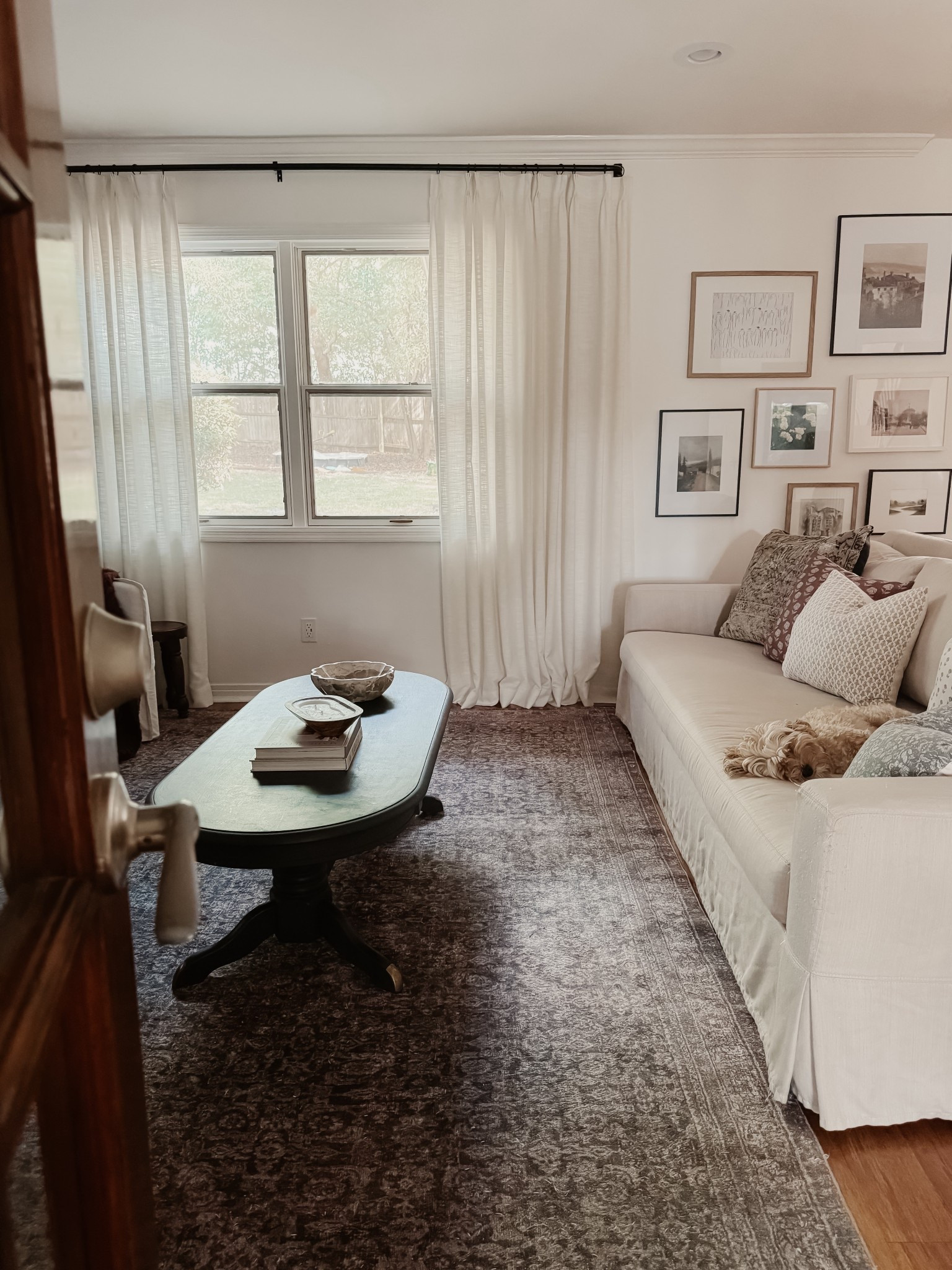 Living room details
York sofa
Black coffee table
Gallery wall
Twopages drapes



#LTKHome