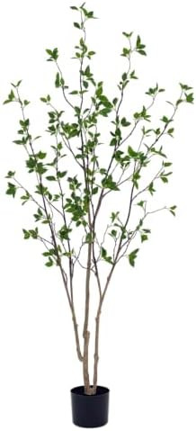 6ft Faux Citrus Tree, Artificial Minimalist Citrus Tree with Lifelike Leaves,Fake Plant Indoor fo... | Amazon (US)