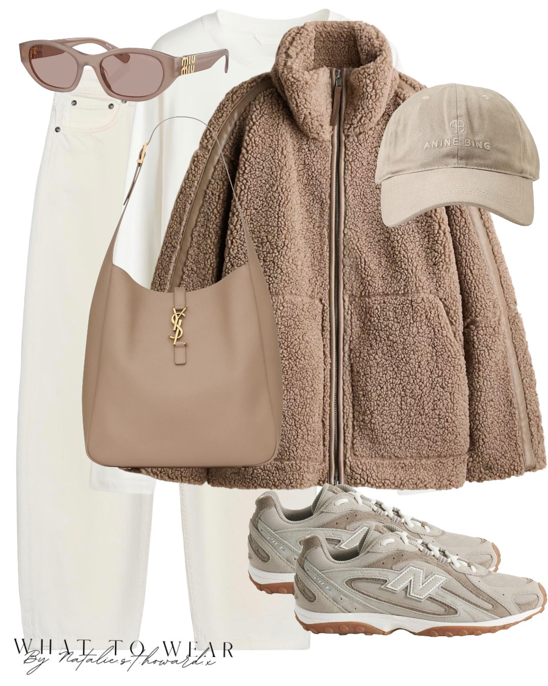 Three ways to wear a teddy fleece. With leggings , straight leg jeans nd barrel leg jeans. Neutral autumn outfit inspo.

#LTKuk #LTKautumn