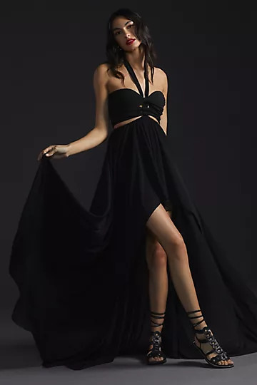 Ronny Kobo Halter Maxi Dress | Anthropologie (US)