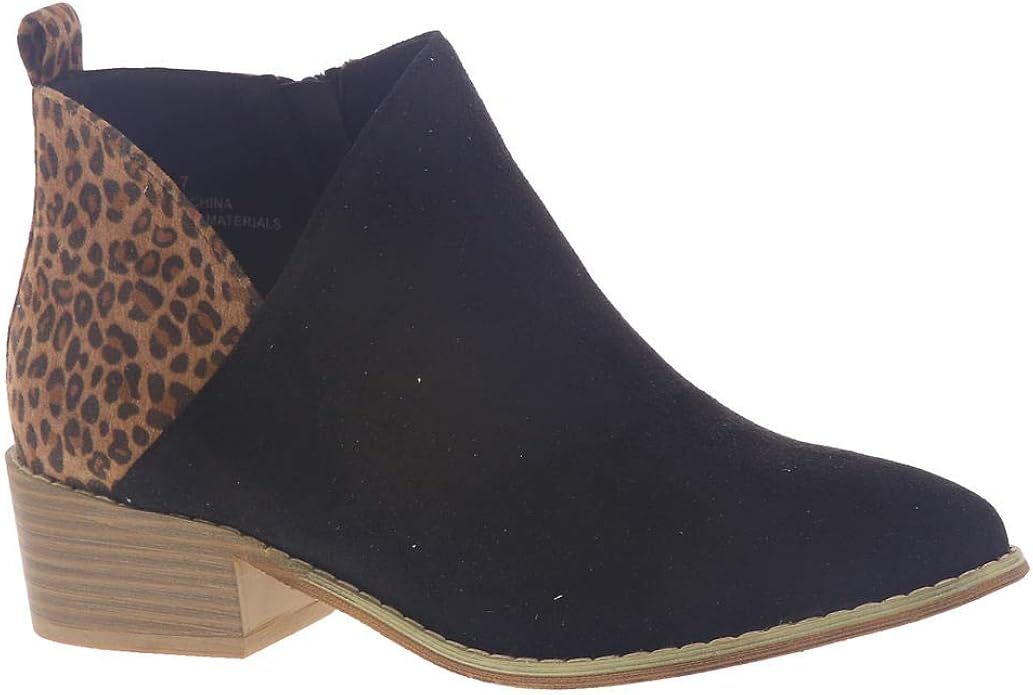 Corkys Footwear Womens Corkys Port Black Leopard Bootie | Amazon (US)