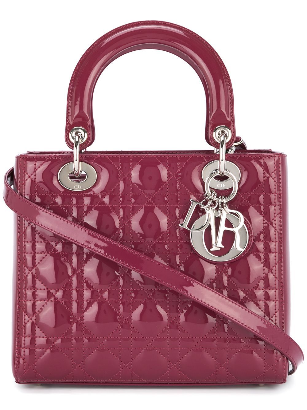 Christian Dior Vintage Lady Cannage tote - Red | FarFetch US