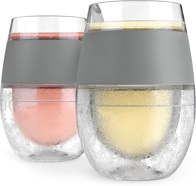 HOST Freeze Cooling Cup, Set of 2 Double Wall Insulated Freezer Chilling Tumbler with Gel, Glasse... | Amazon (US)