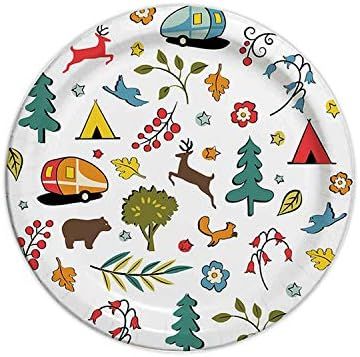 Camp Casual Eco-Friendly 10 1/16" Paper Plates 24 ct - Into The Woods | Amazon (US)
