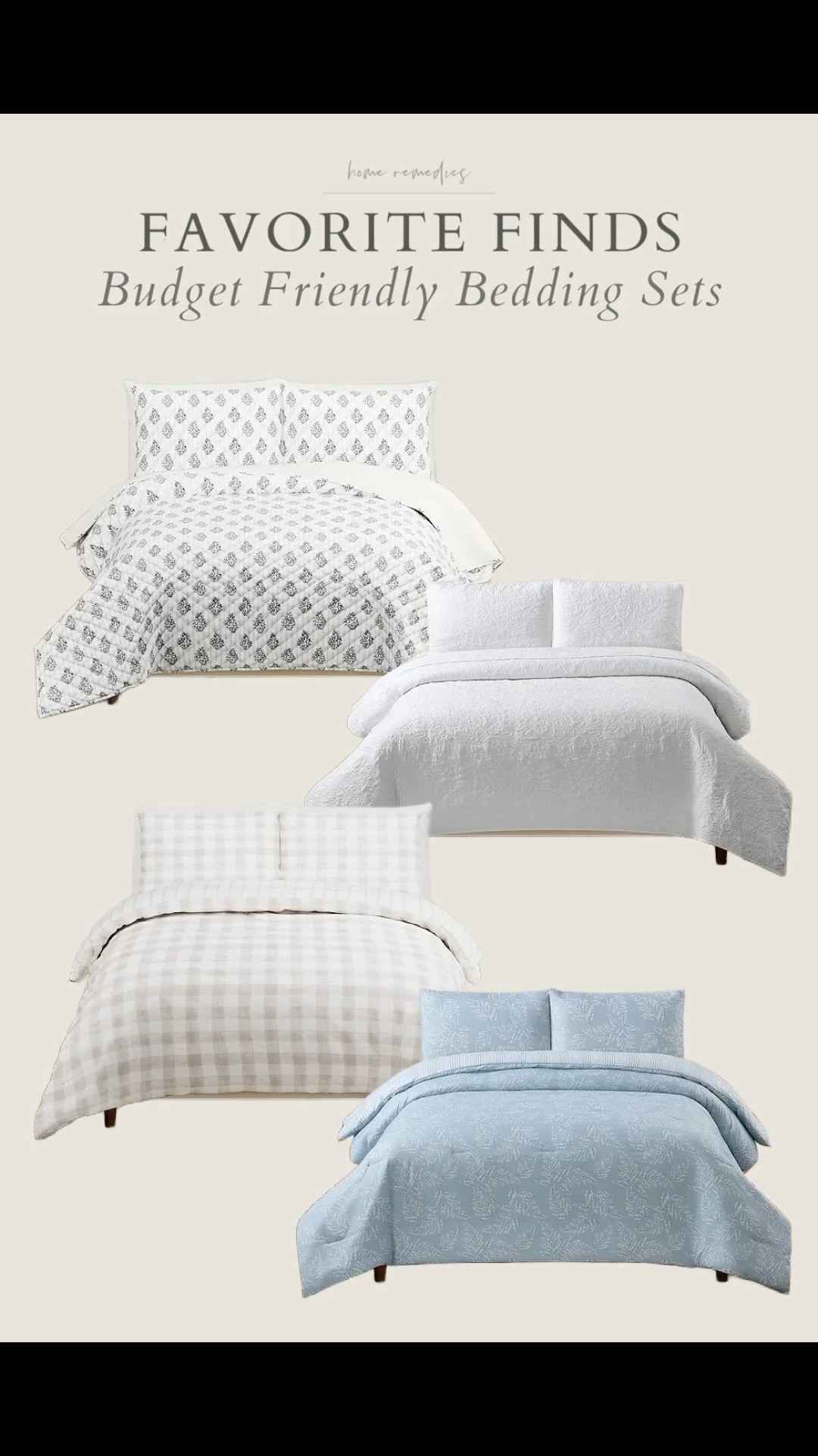 Perfect for a guest room or primary bedroom - these budget friendly bedding sets couldn't be prettier! cottage, modern organic, modern farmhouse, vintage modern, target 

#LTKStyleTip #LTKHome #LTKWatchNow