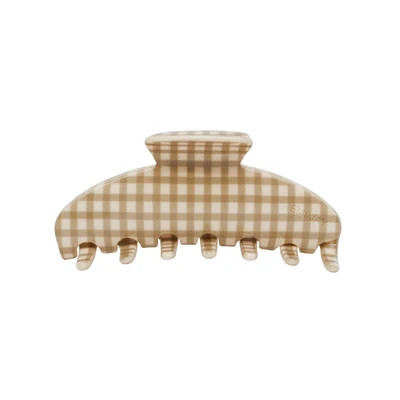 Big Effing Clip in Gingerbread Gingham | Emi Jay
