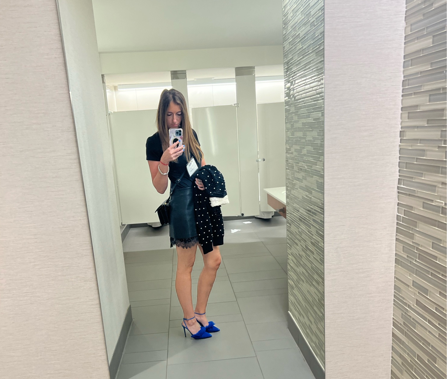 Shoes are a conversation starter and on sale ! Paired it with my new favorite skirt and tee. Brought a sweater just in case it got cold. 

#LTKFind #LTKSeasonal #LTKshoecrush