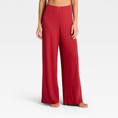 Women's Variegated Ribbed Pajama Pants - Auden™ | Target