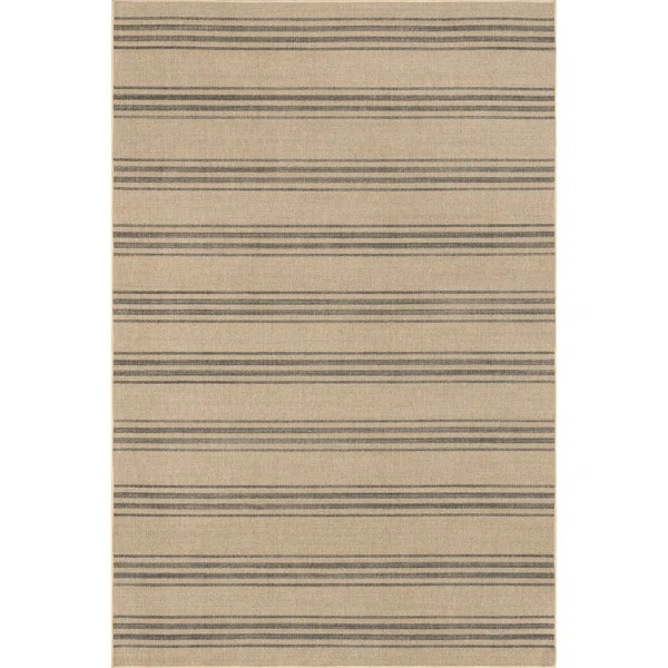 Lauren Liess x Rugs USA Lavina Striped Easy Jute Machine Washable Area Rug | Wayfair North America