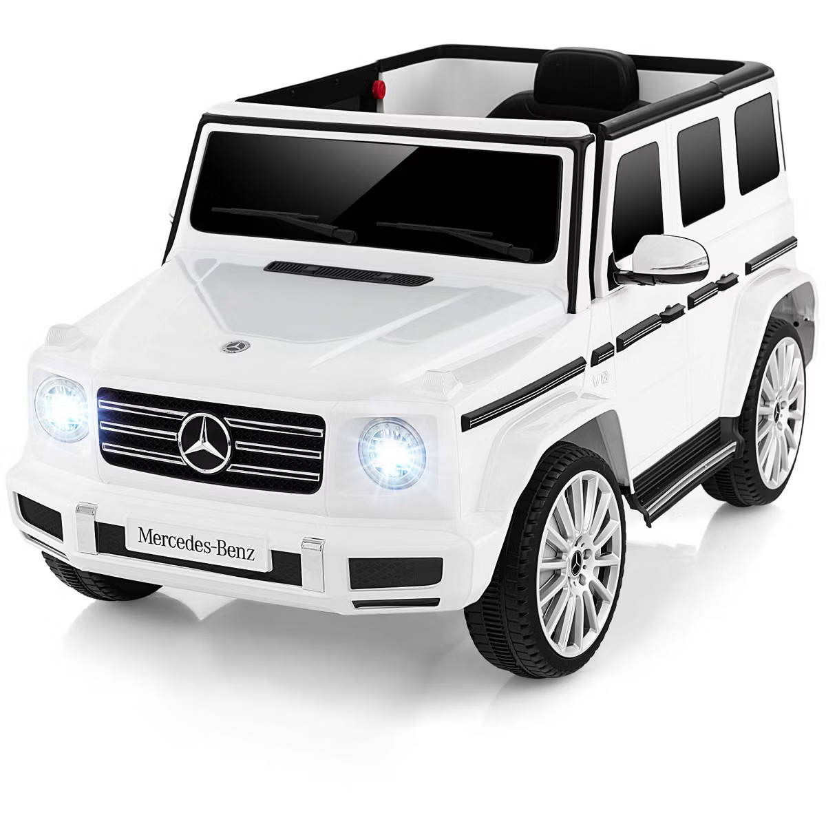 Costway Licensed Mercedes-Benz G500 Kids Ride-on Car 12V Battery Powered Ride-on Truck Painted Bl... | Target