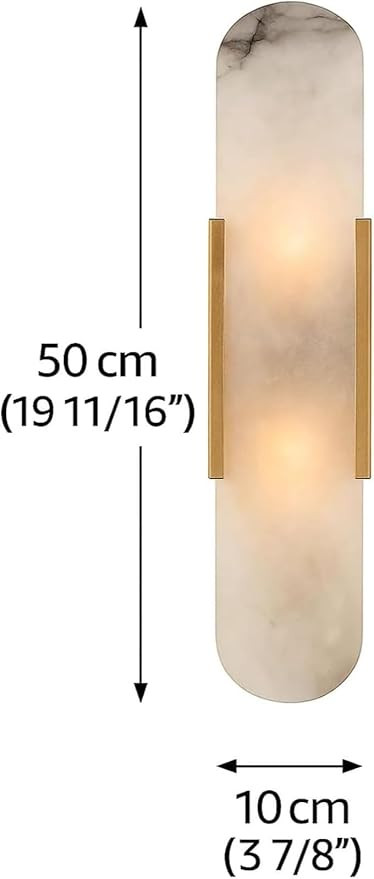 Alabaster Wall Sconce, Modern Indoor Wall Light Fixture for Bathroom Vanity, Bedroom & Living Roo... | Amazon (CA)