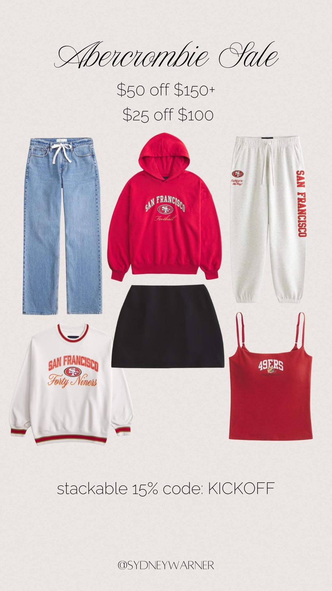 #abercrombiepartner @abercrombie 

Dressed in the best all season long thanks to 🏈@abercrombie
#abercrombiepartner
Use code KICKOFF at checkout August 28, 2025 to September 2, 2025 in US/CA. Exclusions
apply. See details online.
*Offer valid in stores and online August 28, 2025 to September 2, 2025 in US/CA. Excludes
clearance and gift cards. Discount applied to subtotal before tax & shipping! 

#LTKSaleAlert #LTKStyleTip #LTKSeasonal