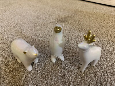 Target Bullseye Playground Christmas 2024 ceramic white set BEAR PENGUIN DEER  | eBay | eBay US