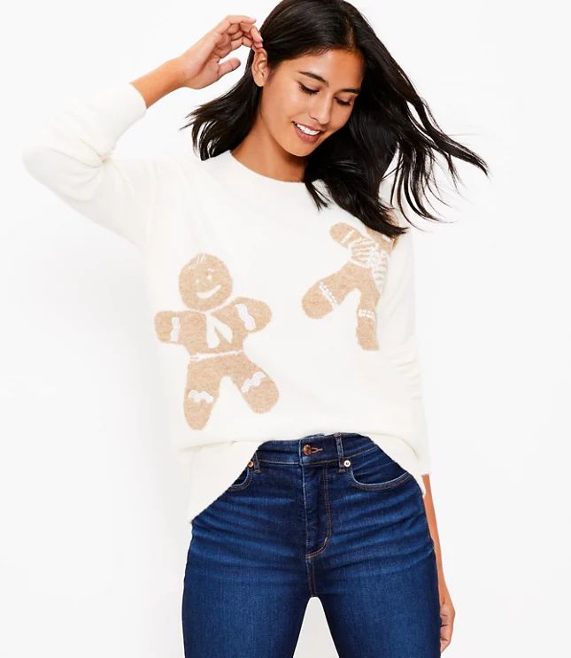 Gingerbread Cookie Sweater | LOFT