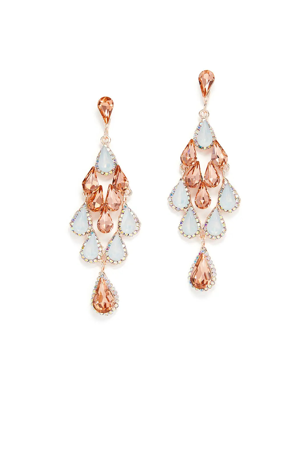 Slate & Willow Accessories Rose Iridescent Earrings | Rent The Runway