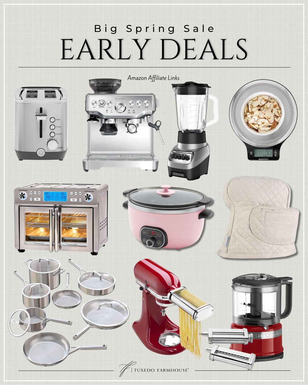Big Spring Sale — early deals 🤍 So many great kitchen finds at amazing prices right now! From everyday essentials to splurge-worthy appliances, these are all worth a look. Everything linked here! #LTKHome #KitchenFinds #SpringSale 

 #LTKSeasonal #LTKHome #LTKSaleAlert