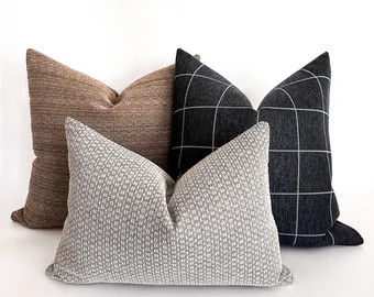 Eadda Set | Pillow Cover Set, Decorative Pillow Grouping, Boho Pillow Covers, Designer Pillows, C... | Etsy (US)