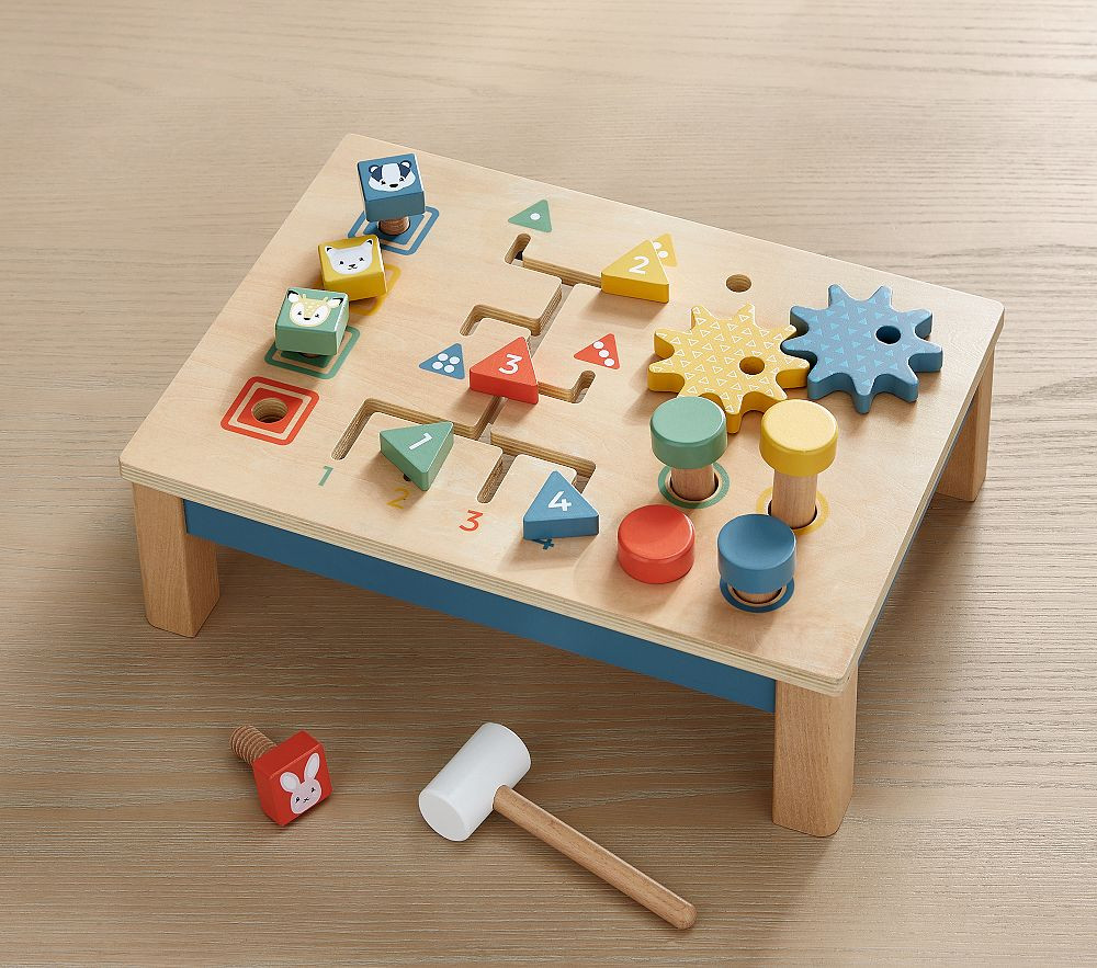 Big Jigs X Pbk Tabletop Activity Bench, Multi | Pottery Barn Kids