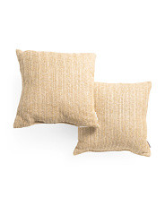 18x18 Set Of 2 Outdoor Woven Pillows | Marshalls