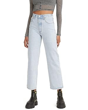Levi's Women's Premium Ribcage Straight Ankle Jeans | Amazon (US)