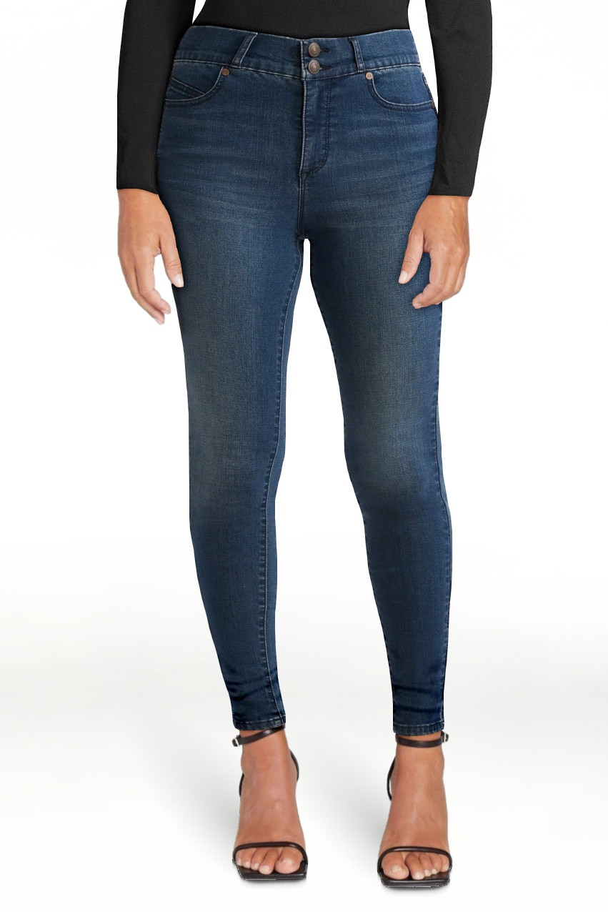 Sofia Jeans Women's and Women's Plus Eva Contouring Skinny High Rise Ankle Jeans, 25" and 27" Ins... | Walmart (US)