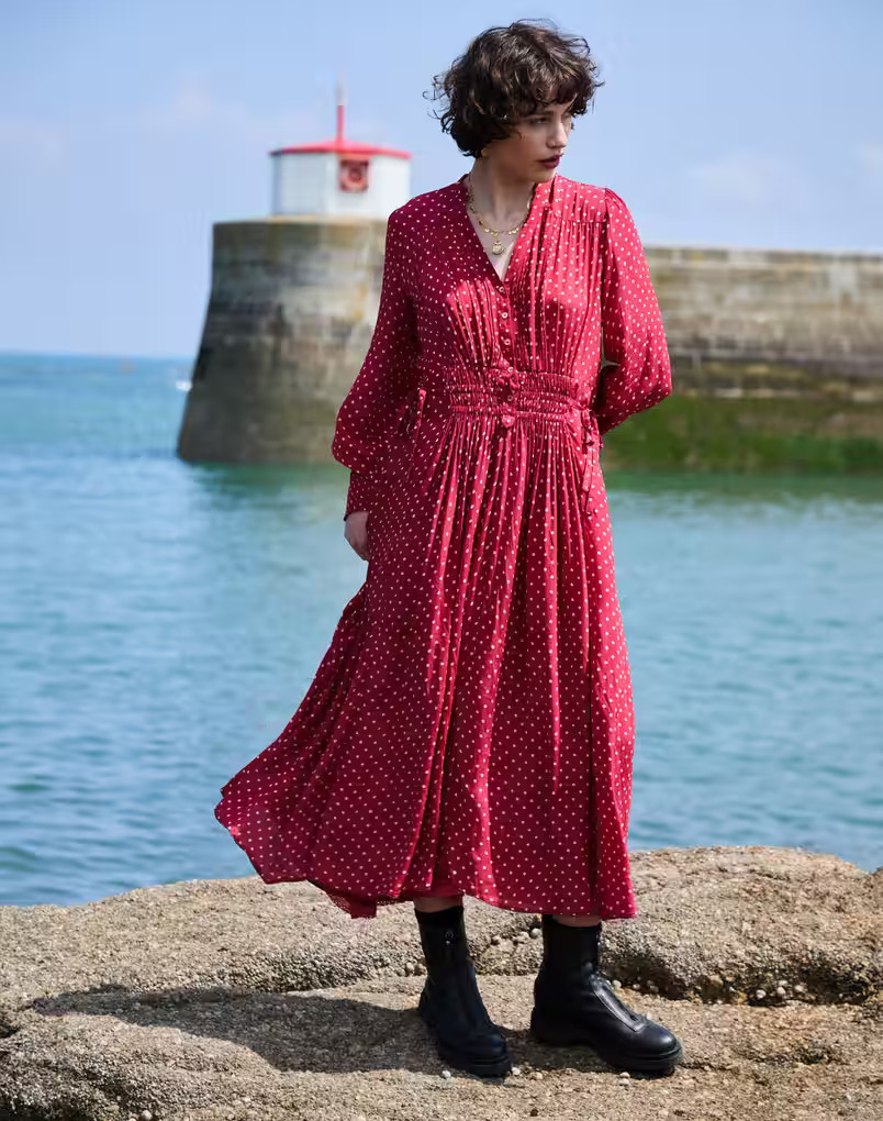 Polka Dot Shirt Dress | Brora