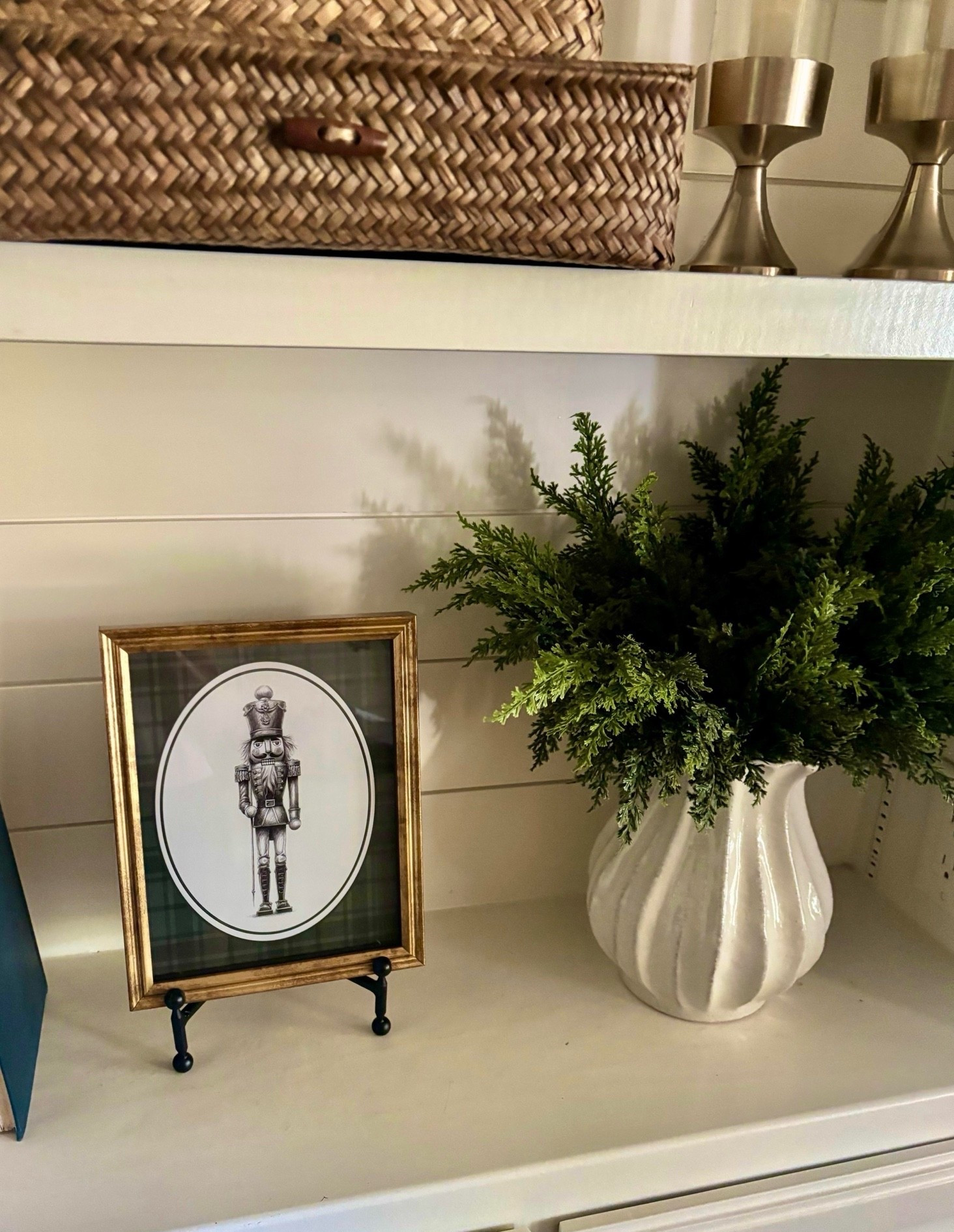 Ralph Lauren vibes at @Walmart!  This gorgeous My Texas House nutcracker art is so pretty and under $10!  Also love these glass hurricanes I picked up as well!

#LTKHome #LTKSeasonal