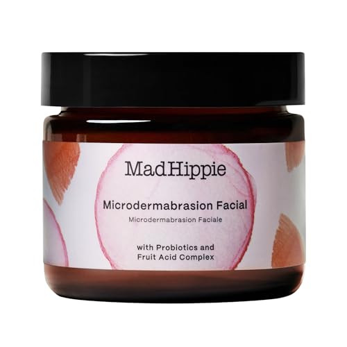 Mad Hippie MicroDermabrasion Facial - Exfoliating Face Scrub with Glycolic Acid, Mandelic Acid, AHA Complex & Hyaluronic Acid, 2.1 Fl Oz | Amazon (US)