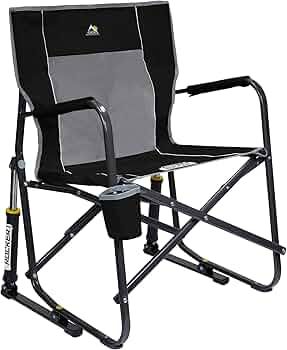 GCI Outdoor Freestyle Rocker Portable Rocking Chair & Outdoor Camping Chair, Black | Amazon (US)