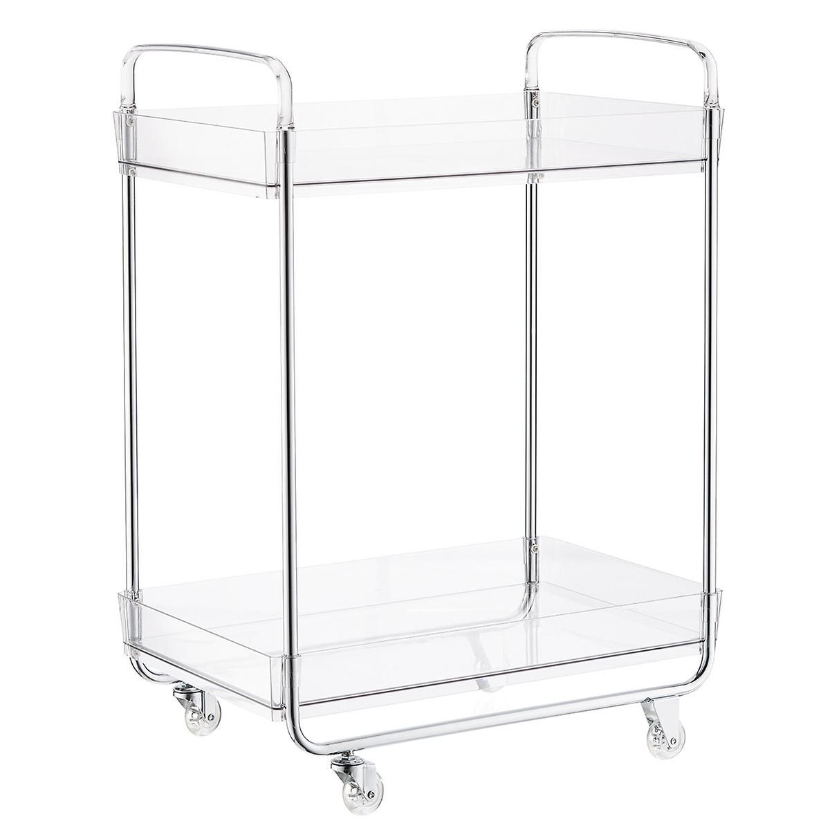 The Home Edit by iDesign Clear Rolling Cart | The Container Store