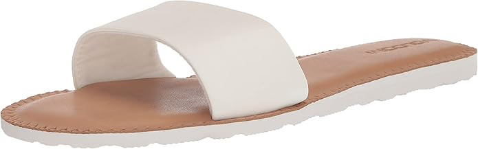 Volcom Women's Simple Synthetic Leather Strap Slide Sandal | Amazon (US)