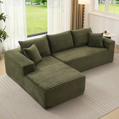108" Cloud Sectional Couch with L-Shape Chaise, Modern Modular Sofa with Deep Seat, Boneless Cloud Couches for Living Room Bedroom | Target