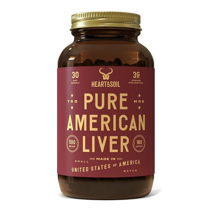 HEART & SOIL – American Liver Supplement – 3000mg Grass-Fed Beef Liver, Rich in Vitamin A, B1... | Amazon (US)
