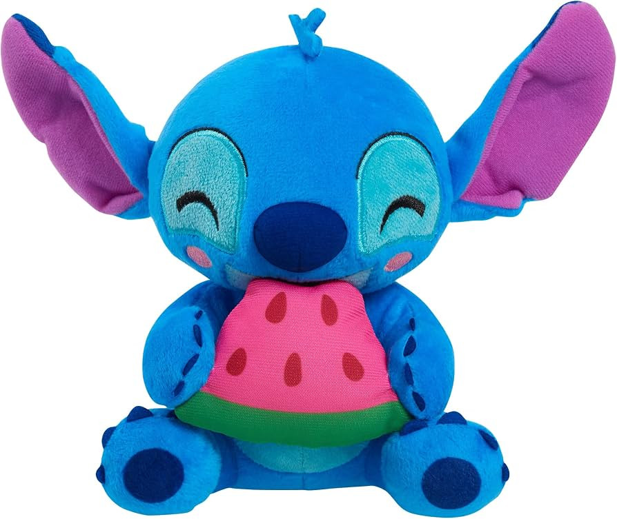 Disney Stitch - Pequeño punto de felpa y sandía, animal de peluche, azul, alienígena, juguetes... | Amazon (US)