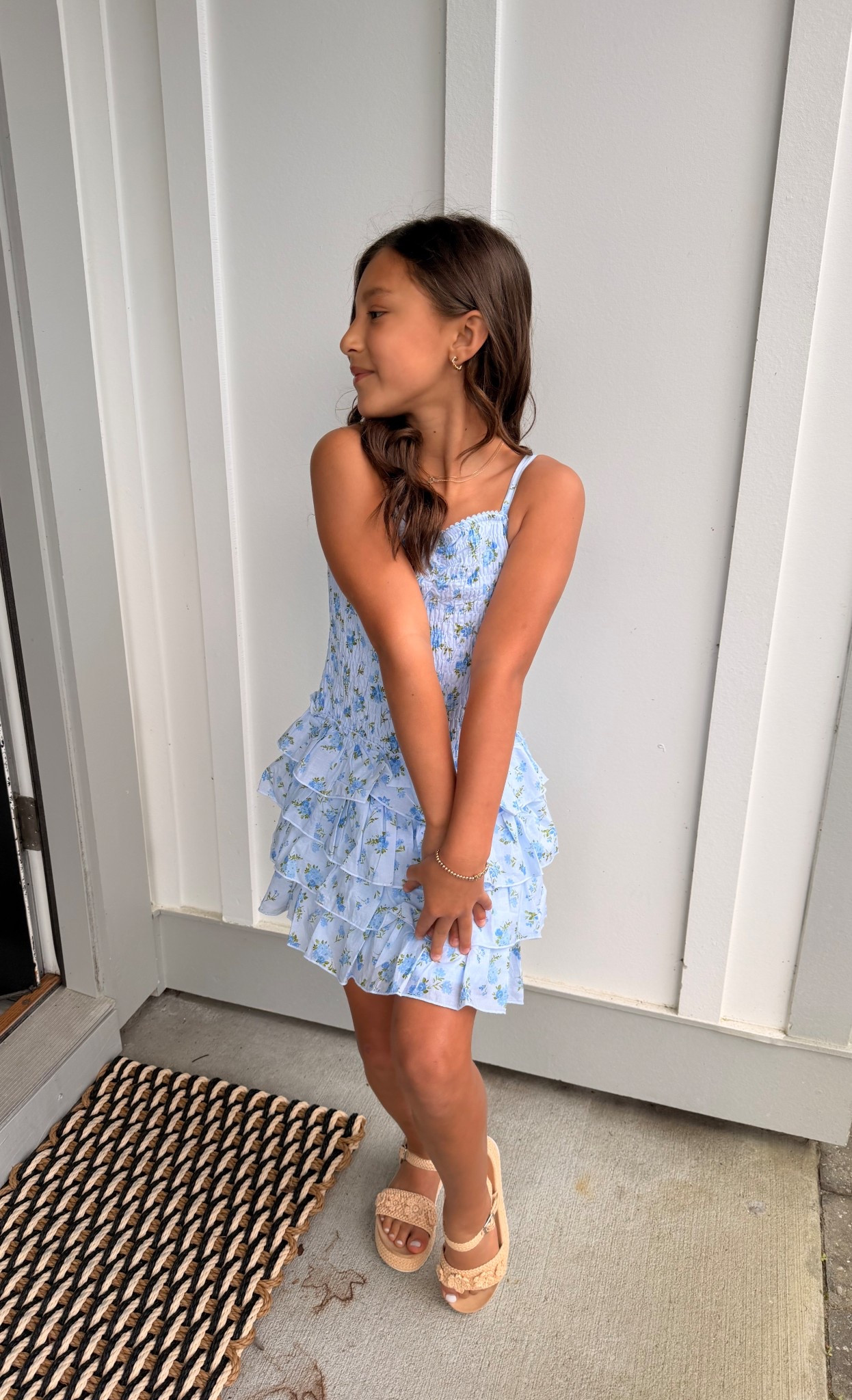 This little blue floral moment is giving all the spring vibes 🌸 The ruffle details, comfy fit, and those neutral sandals = the perfect outfit for playdates, brunch dates, or just feeling extra cute 💁‍♀️

#LTKkids #LTKstyle #SpringStyle #MiniFashionista

#LTKKids