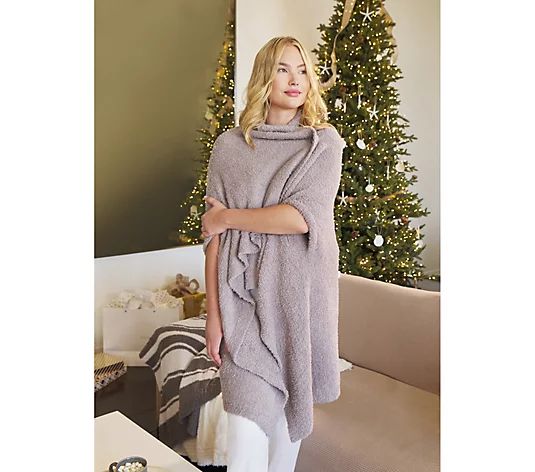 Barefoot Dreams CozyChic Oversized Weekend Wrap | QVC