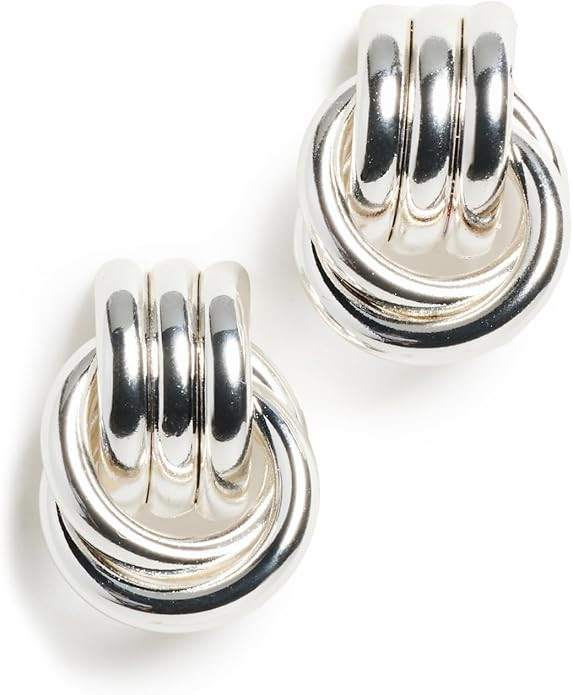 Women's Baby Knot Silver Earrings | Amazon (US)