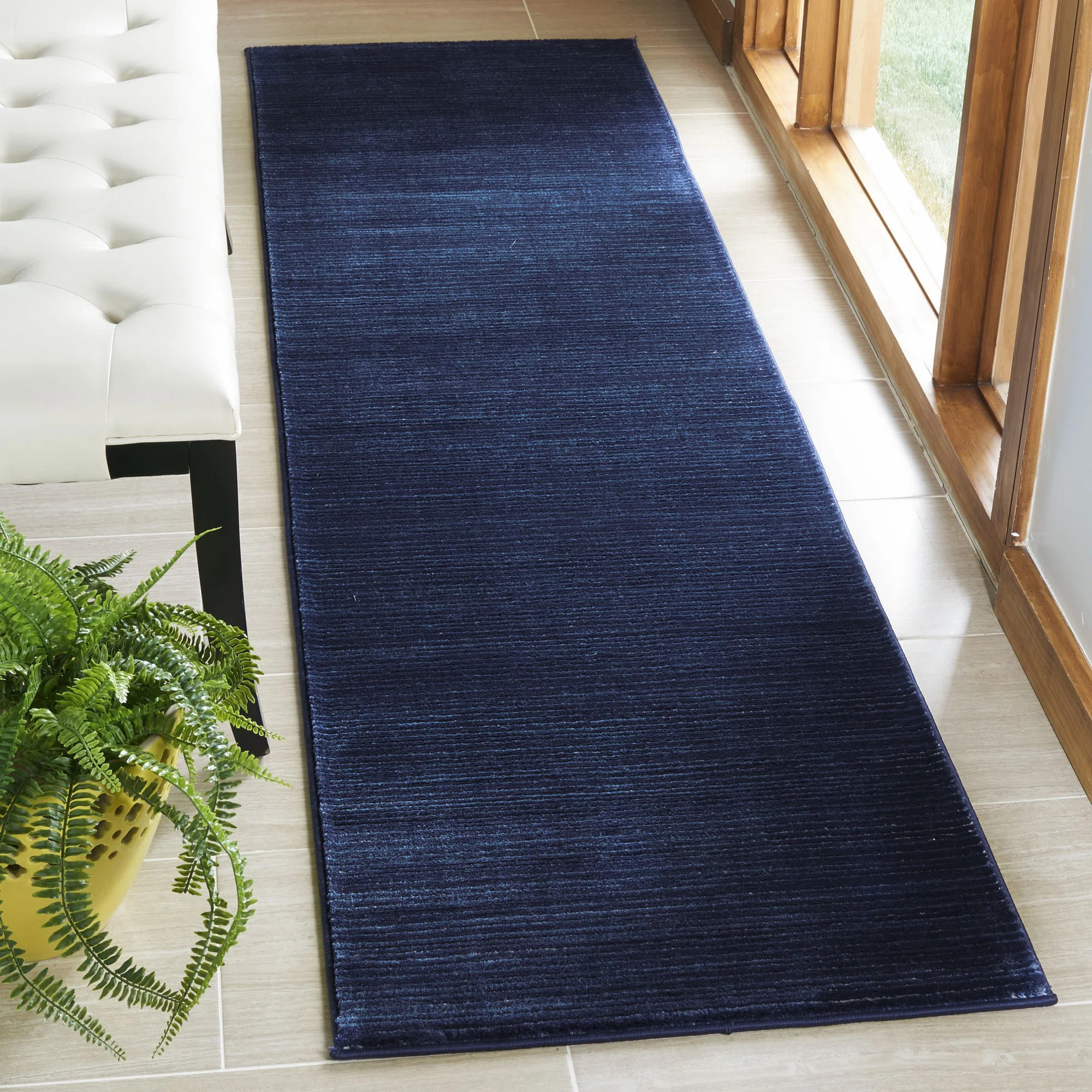 Arneshia Geometric Navy Indoor Area Rug | Wayfair North America