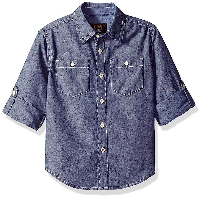 LEE Boys' Little Long Sleeve Button Up Shirt | Amazon (US)