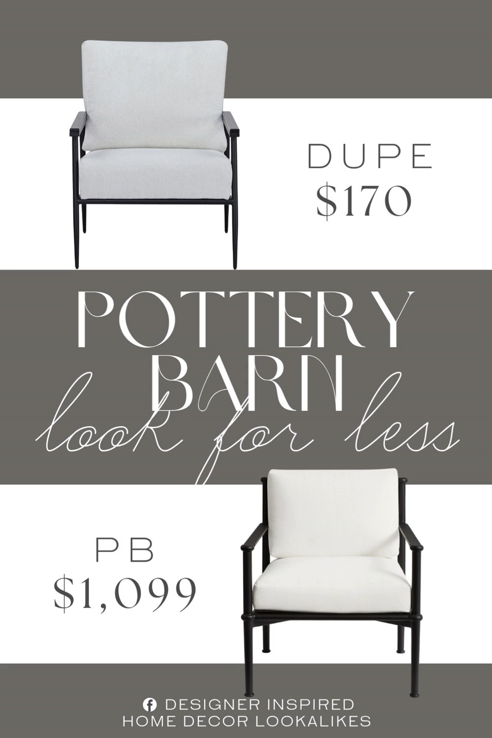 Inspired by Pottery Barn Metal Outdoor Lounge Chair. Modern Patio Lounge Chair. Contemporary Outdoor Armchair. Coastal Style Patio Chair. Minimalist Lounge Chair. Patio Seating Chair. Outdoor Accent Chair. 

Home more affordable option find copy cat similar look for less budget friendly affordable cheap cheaper beautiful pretty. Clearance sale coupon code discount code promo code luxury lookalike look a like Inspo inspiration inspired by idea ideas Love like these? I share multiple every day in my FB group.
#potterybarninspired #outdoorchair #patiochair #outdoorliving #loungechair #armchair #accentchair #patiolounge #patioinspo 

 #LTKHome